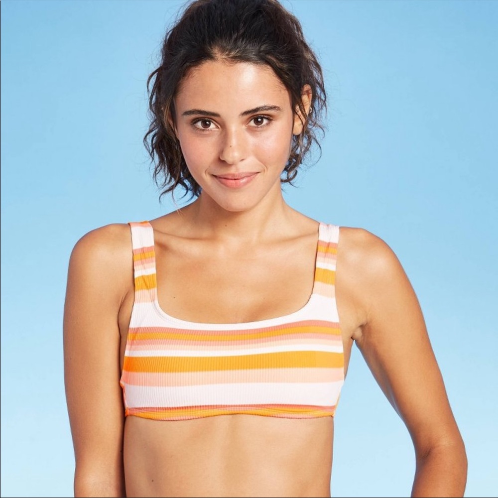 NEW XHILARATION | Ribbed Bralette Bikini Top